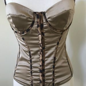 Dolce & Gabbana Gold bustier corset